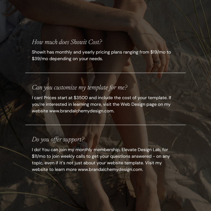 Nereida Showit Website Template