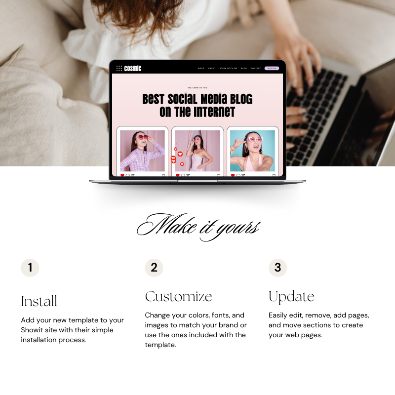 Cosmic Showit Website Template