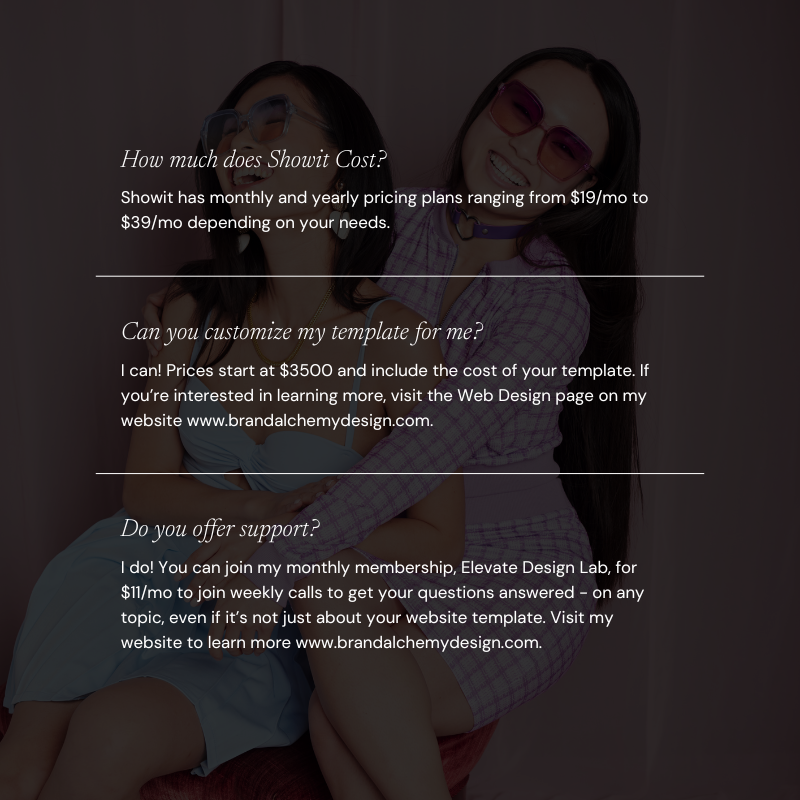 Cosmic Showit Website Template