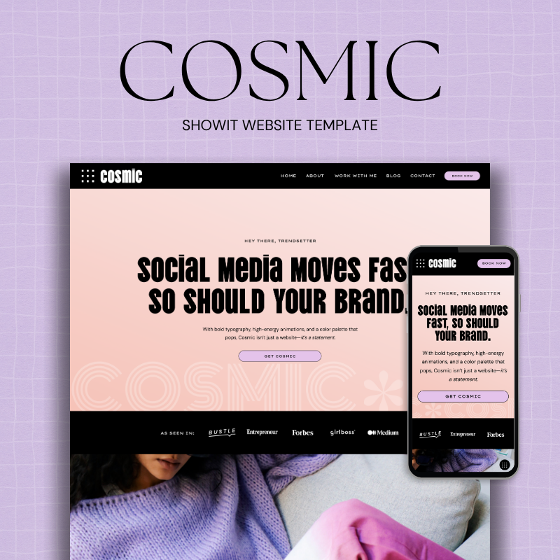 Cosmic Showit Website Template