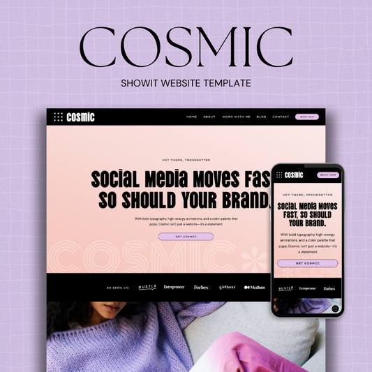 Cosmic Showit Website Template
